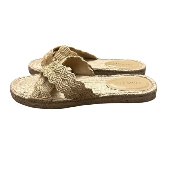 Talbots Hester Crisscross Raffia Espadrille Flat Sandals 11 - Picture 4 of 15